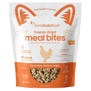 Small Batch Freeze Dried Chicken Bites Meal Cat Food 10 oz