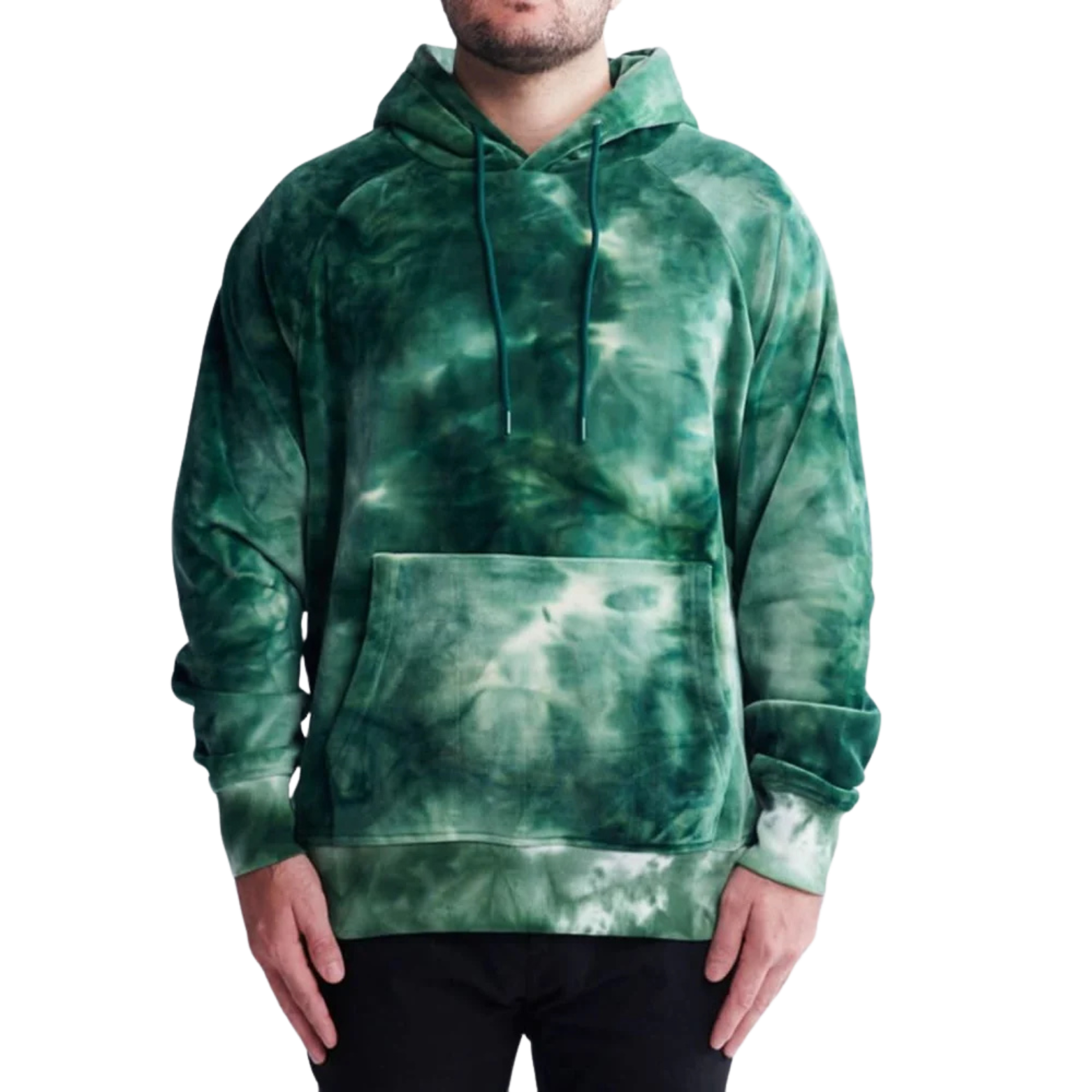 Spark Paws Velvet Human Hoodie Emerald Green