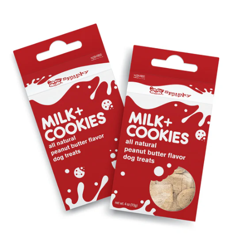 Spunky Pup Milk & Cookies Peanut Butter Dog Treats 4 oz