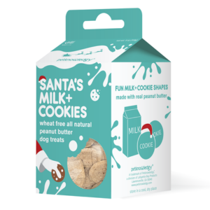 Spunky Pup Santa's Milk & Cookies Peanut Butter Dog Treats 4 oz - Mutts & Co.
