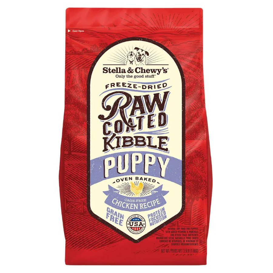 Stella & Chewy's Cage-Free Chicken Recipe Puppy Raw Coated Baked Kibble Dog Food - Mutts & Co.