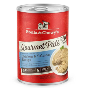 Stella & Chewy's Gourmet Pate Puppy Chicken & Salmon Dog Food 12.5 oz - Mutts & Co.