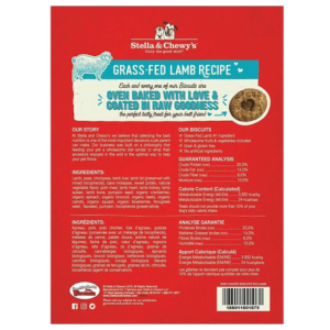 Stella & Chewy's Raw Coated Lamb Biscuits Dog Treats 9 oz