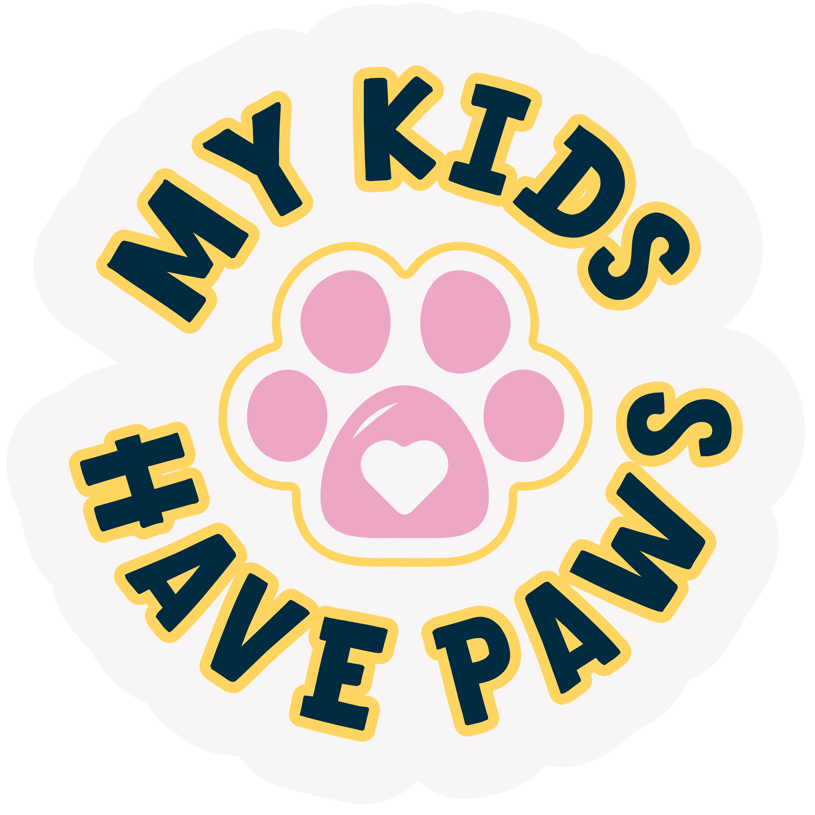 The Pet Foundry My Kids Have Paws Vinyl Sticker