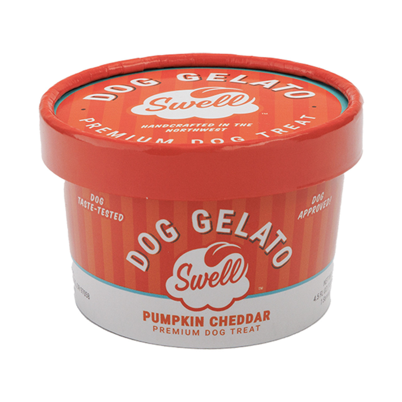 Swell Frozen Gelato Pumpkin Cheddar Dog Treat 4.5 oz