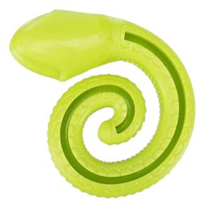 TRIXIE Snack Snake Coiled, Treat Activity Rubber Dog Toy - Mutts & Co.
