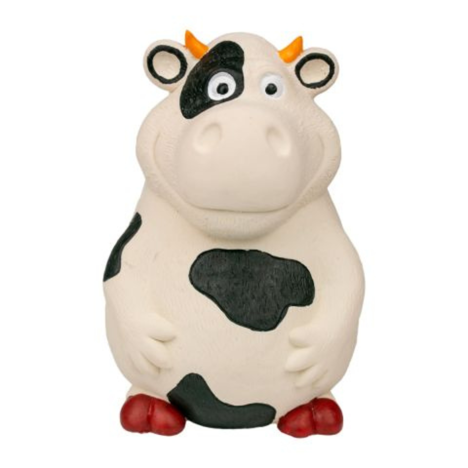 Territory Latex Cow Squeaker Dog Toy