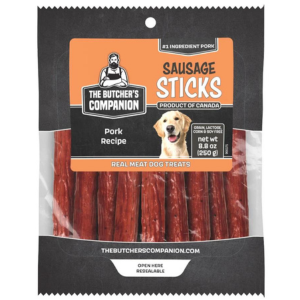 The Butcher's Companion Pork Sausage Sticks Dog Treat 8.8 oz - Mutts & Co.