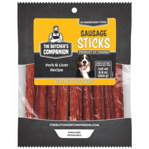 The Butcher's Companion Pork & Liver Sausage Sticks Dog Treat 8.8 oz - Mutts & Co.