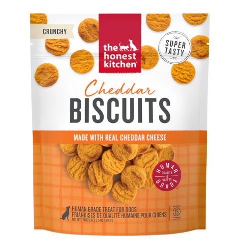 The Honest Kitchen Cheddar Biscuits Crunchy Dog Treats, 3.5 oz