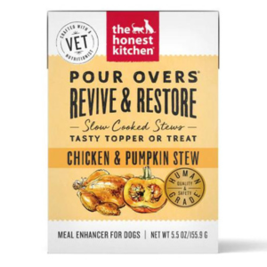 The Honest Kitchen Pour Overs Revive & Restore Chicken & Pumpkin Stew Wet Dog Food 5.5 oz - Mutts & Co.