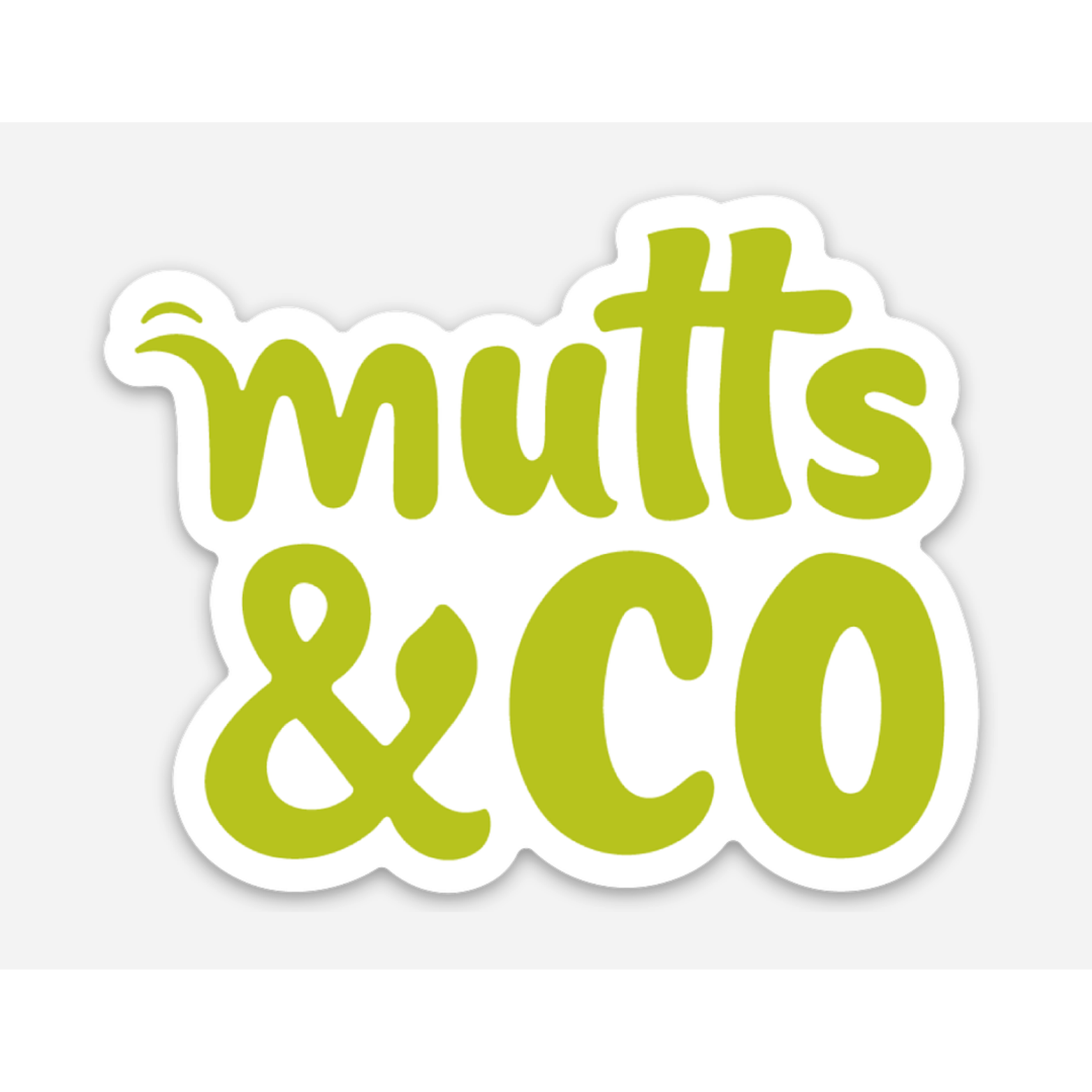 The Pet Foundry Block Mutts & Co Vinyl Sticker
