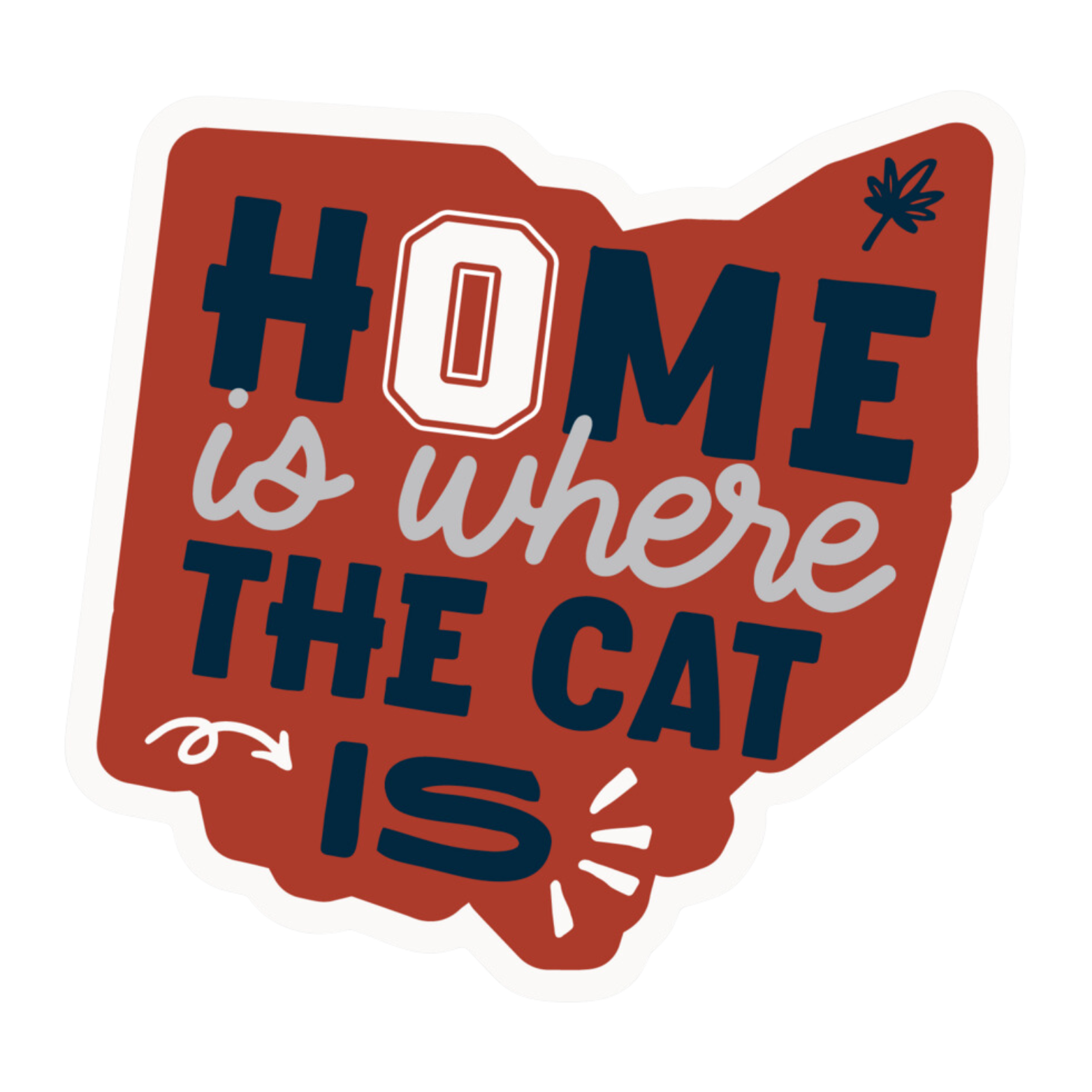 The Pet Foundry Home is Where the Cat is Vinyl Sticker