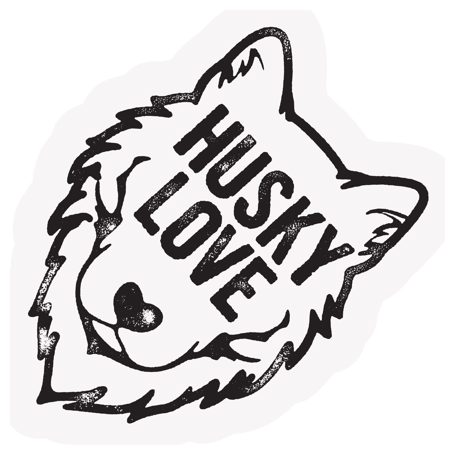 The Pet Foundry Husky Love Vinyl Sticker