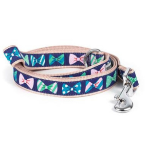 The Worthy Dog Bow Ties Blue Dog Lead - Mutts & Co.