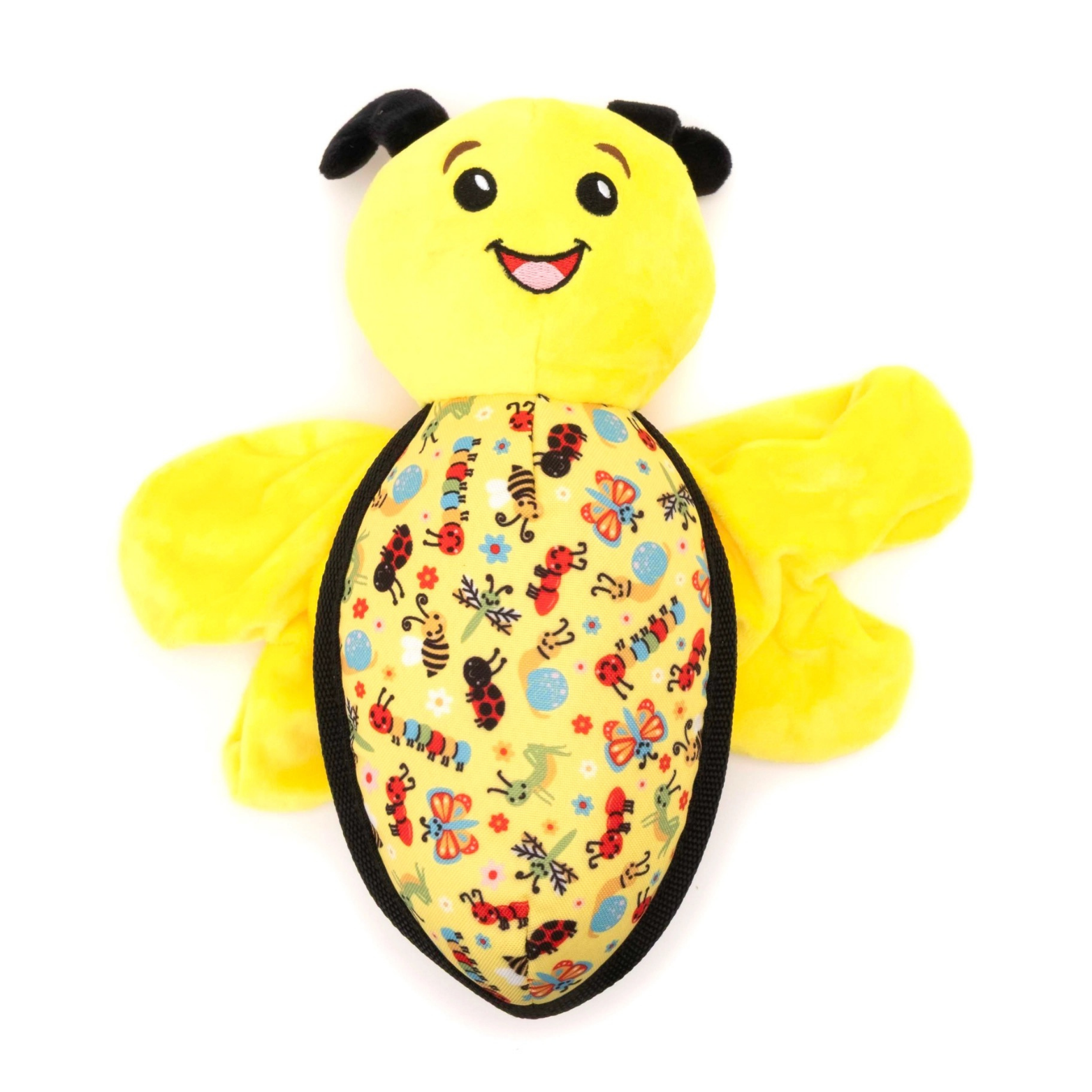 The Worthy Dog Buzzy Bee Plush Dog Toy