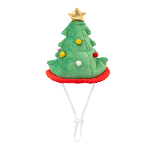 The Worthy Dog Christmas Tree Hat Dog Accessory