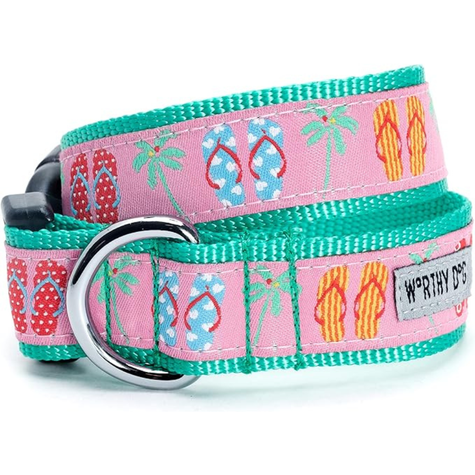 The Worthy Dog Flip Flops Dog Collar