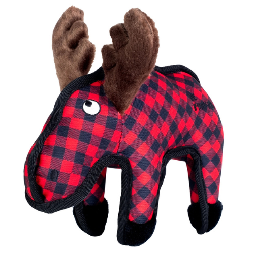 The Worthy Dog Moose Dog Toy, Red