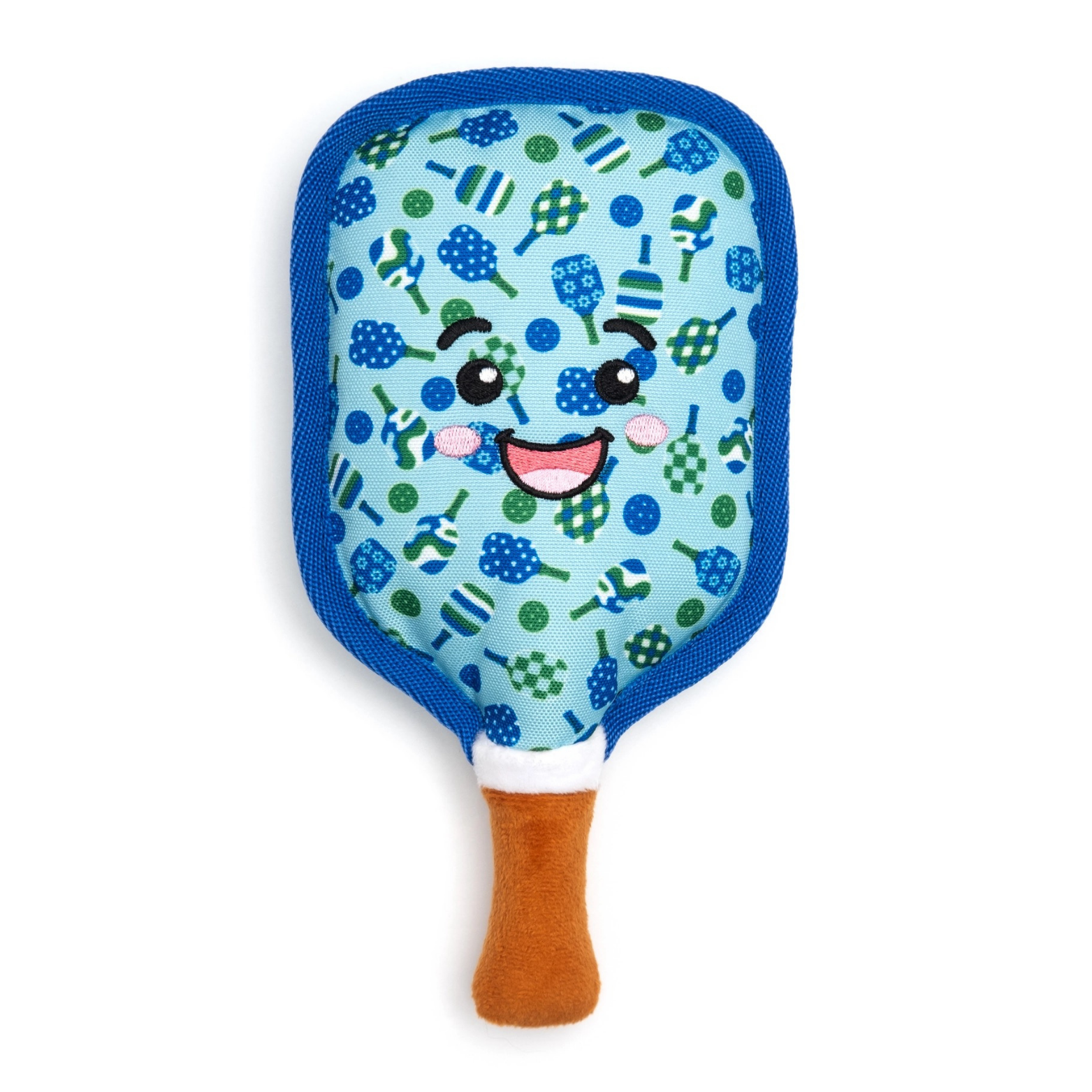 The Worthy Dog Pickleball Plush Blue Dog Toy