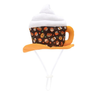 The Worthy Dog Pumpkin Spice Party Hat Dog Toy