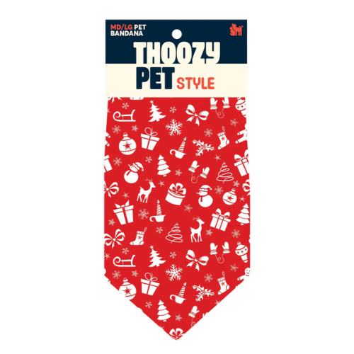 Thoozypet Holly Days Pet Bandana