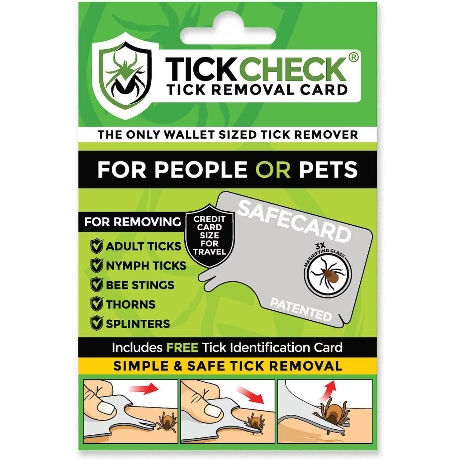 TickCheck Wallet Sized Tick Removal Card