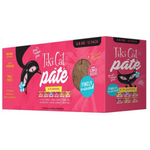 Tiki Cat Grilled Pate Cat Food Cans 2.8 oz 12 count, Variety Pack - Mutts & Co.