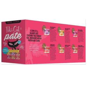 Tiki Cat Grill Pate Cat Food Cans oz 12 count, Variety Pack