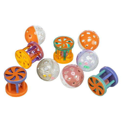Trixie Ball & Roll with Bell Cat Toy, 1.8"
