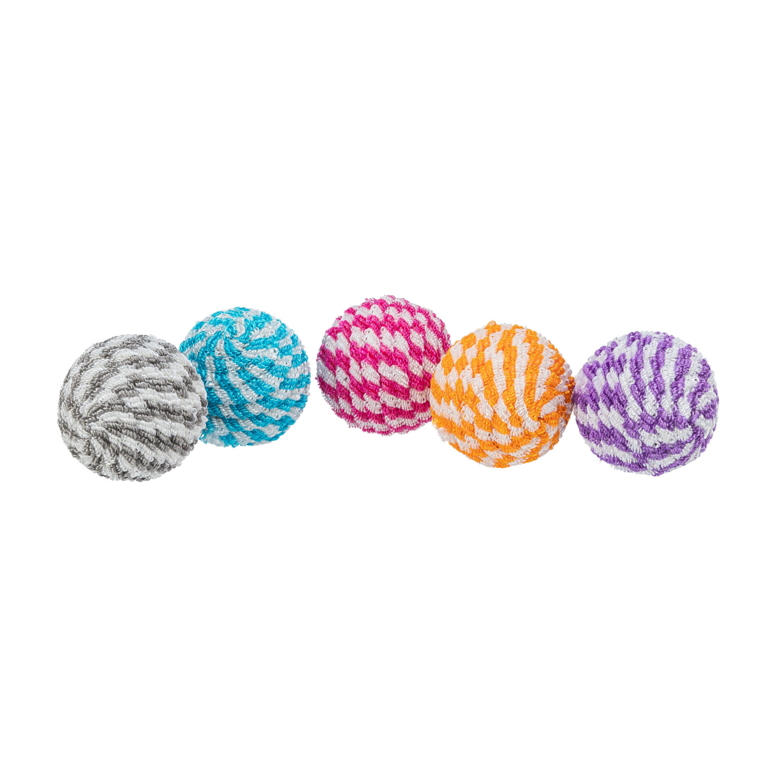 Trixie Plastic & Nylon Ball Cat Toy, 1.8"