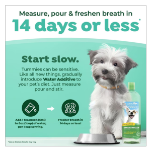 TropiClean Fresh Breath Water Additive For Dogs 33.8oz