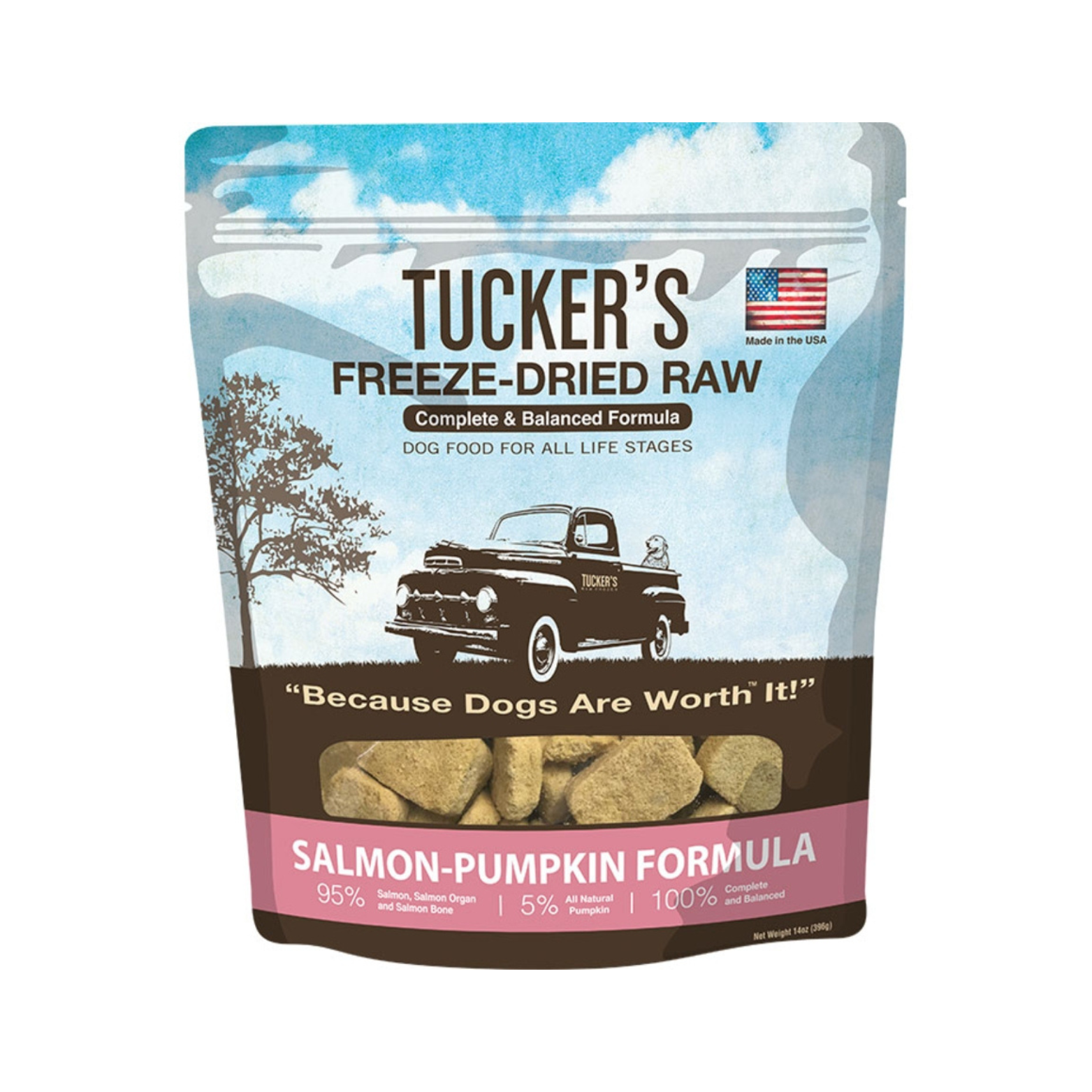 Tucker's Freeze Dried Dog Food Salmon & Pumpkin Formula 12 oz
