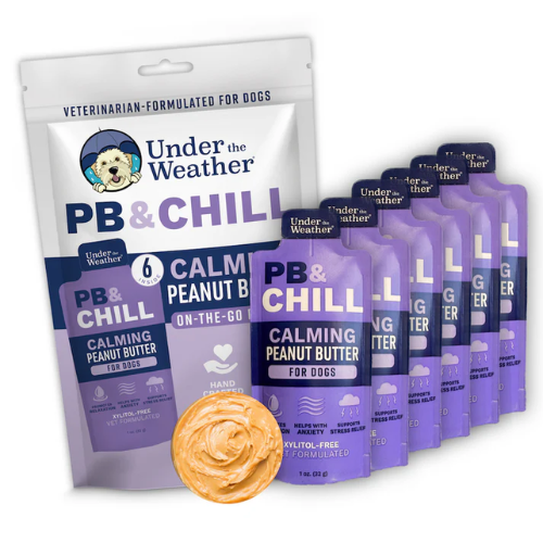 Under The Weather PB & CHILL™ Calming Peanut Butter For Dogs - 6 Packets