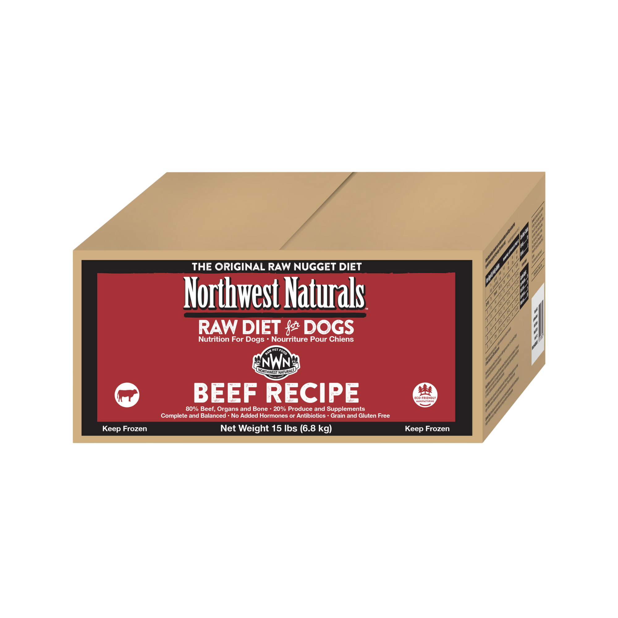 Northwest Naturals Raw Frozen Beef Nuggets Dog Food - Mutts & Co.