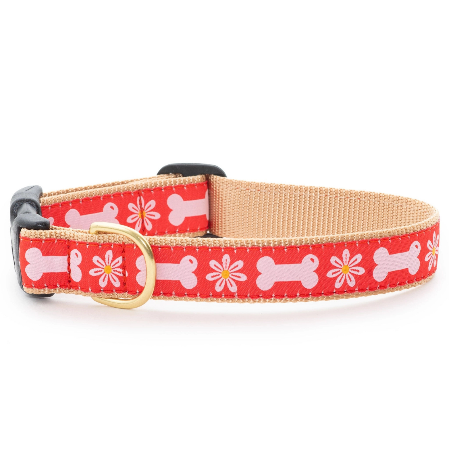 Up Country Bones In Bloom Dog Collar
