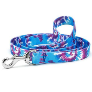 Up Country Tie Dye Printed Dog Lead 5 Foot - 1" Wide - Mutts & Co.