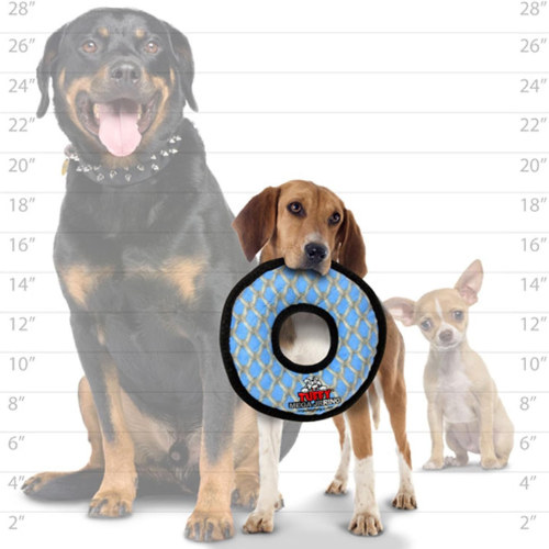 VIP Tuffy's Mega Junior Ring Dog Toy, Chain Link