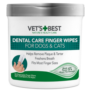 Vet's Best Dental Care Finger Wipes for Dogs & Cats - Mutts & Co.