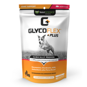 VetriScience GlycoFlex Plus Bacon Flavor Soft Chews Joint Supplement for Dogs 45 ct
