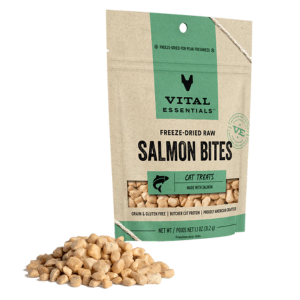 Vital Essentials Freeze-Dried Alaskan Salmon Bites Dog Treats 2.5 oz - Mutts & Co.