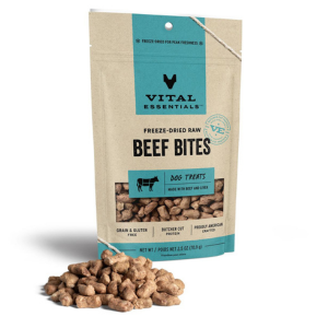 Vital Essentials Freeze-Dried Beef Dog Treats 2.5 oz - Mutts & Co.