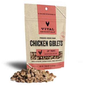 Vital Essentials Freeze-Dried Chicken Giblets Cat Treats 1 oz - Mutts & Co.