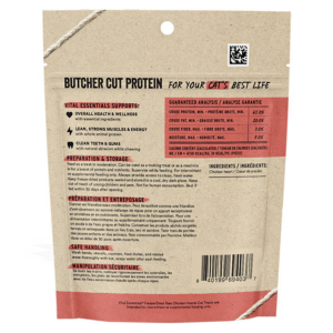 Vital Essentials Freeze-Dried Chicken Hearts Cat Treats .8 oz - Mutts & Co.