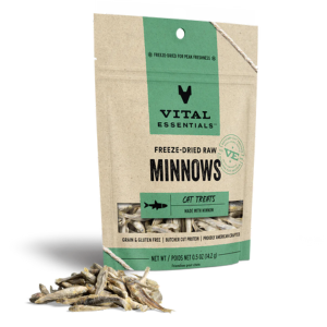 Vital Essentials Freeze-Dried Minnows Cat Treats .5oz - Mutts & Co.