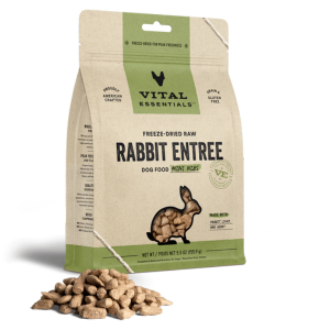 Vital Essentials Mini Nibs Rabbit Entree Freeze-Dried Dog Food - Mutts & Co.
