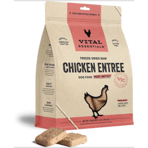 Vital Essentials Mini Patties Chicken Freeze-Dried Dog Food - Mutts & Co.