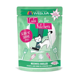 Weruva Cats in the Kitchen Pate's Meowiss Bueller Chicken & Lamb Recipe Cat Food Pouches 3 oz - Mutts & Co.