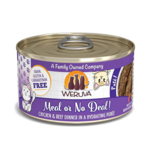 Weruva Classics Pate's Meal or No Deal Chicken & Beef Recipe in Hydrating Puree Canned Cat Food - Mutts & Co.