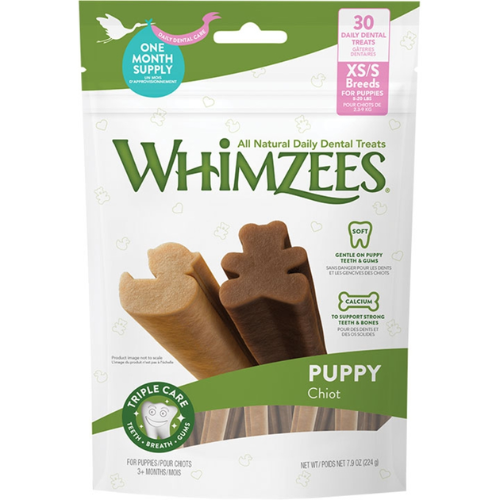Whimzees Puppy Dental Chews Natural Dental Dog Treats